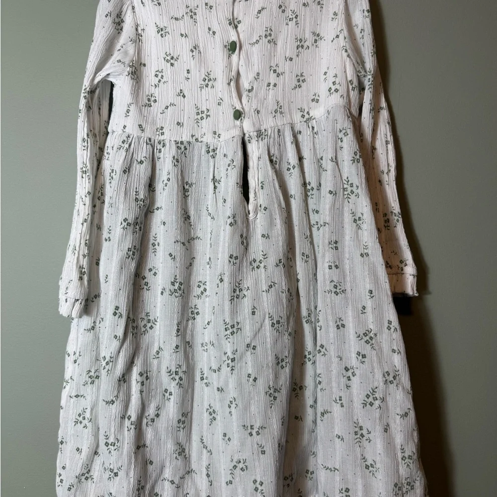 THE OAKS Apparel Company Girls Green Ivy‎ Dress Size 7 Lined